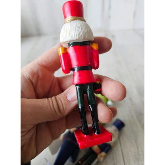 Vintage nutcracker musician band glitter blue red ornament Xmas tree hallmark - Picture 8 of 10